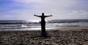 Monica on the beach